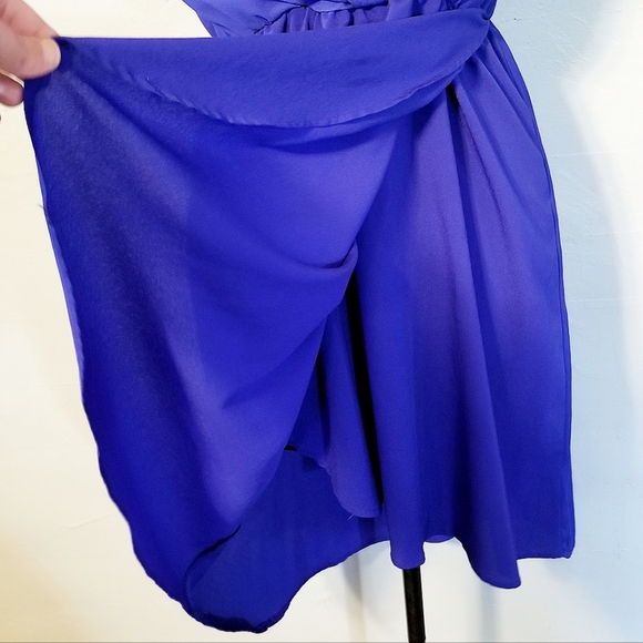 Blue Rain Royal Blue Wrap Dress - Picture 6 of 8